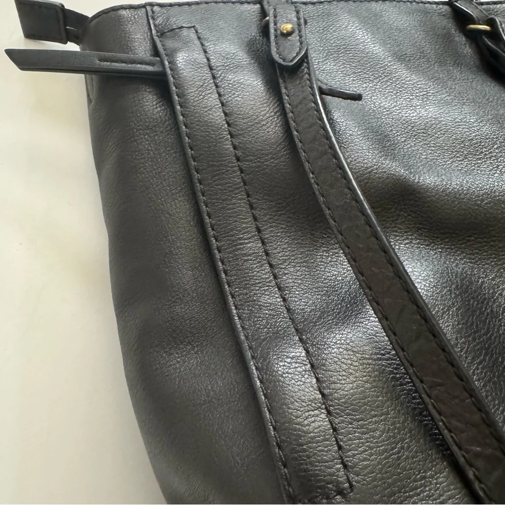 Fossil Camilla Convertible Black Leather Backpack